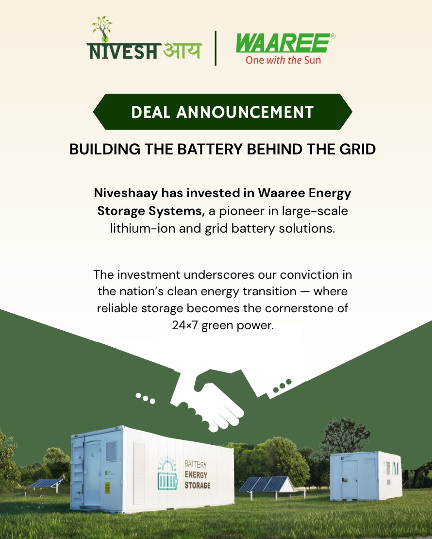 Building the Battery behind the Grid with Waaree Energy Storage System - Niveshaay Deals - Niveshaay - 