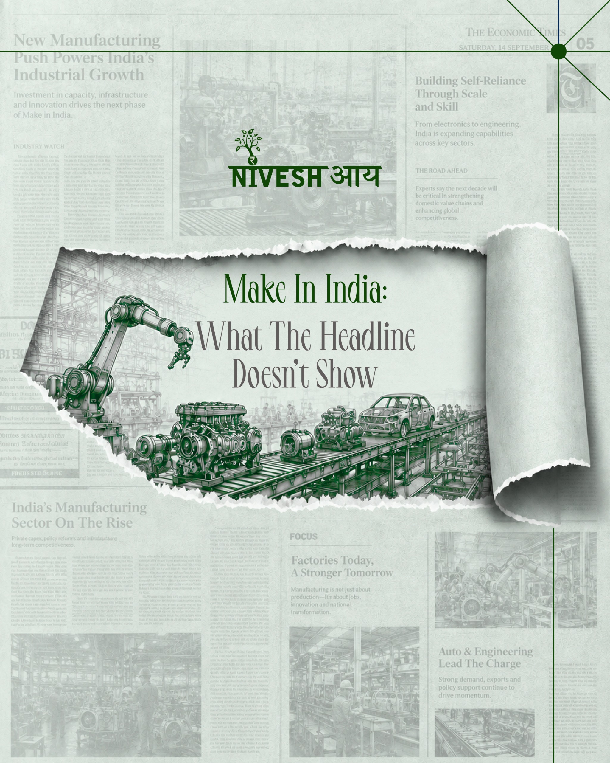 Make in India : What the headline doesn't show - Infographics - Niveshaay - 